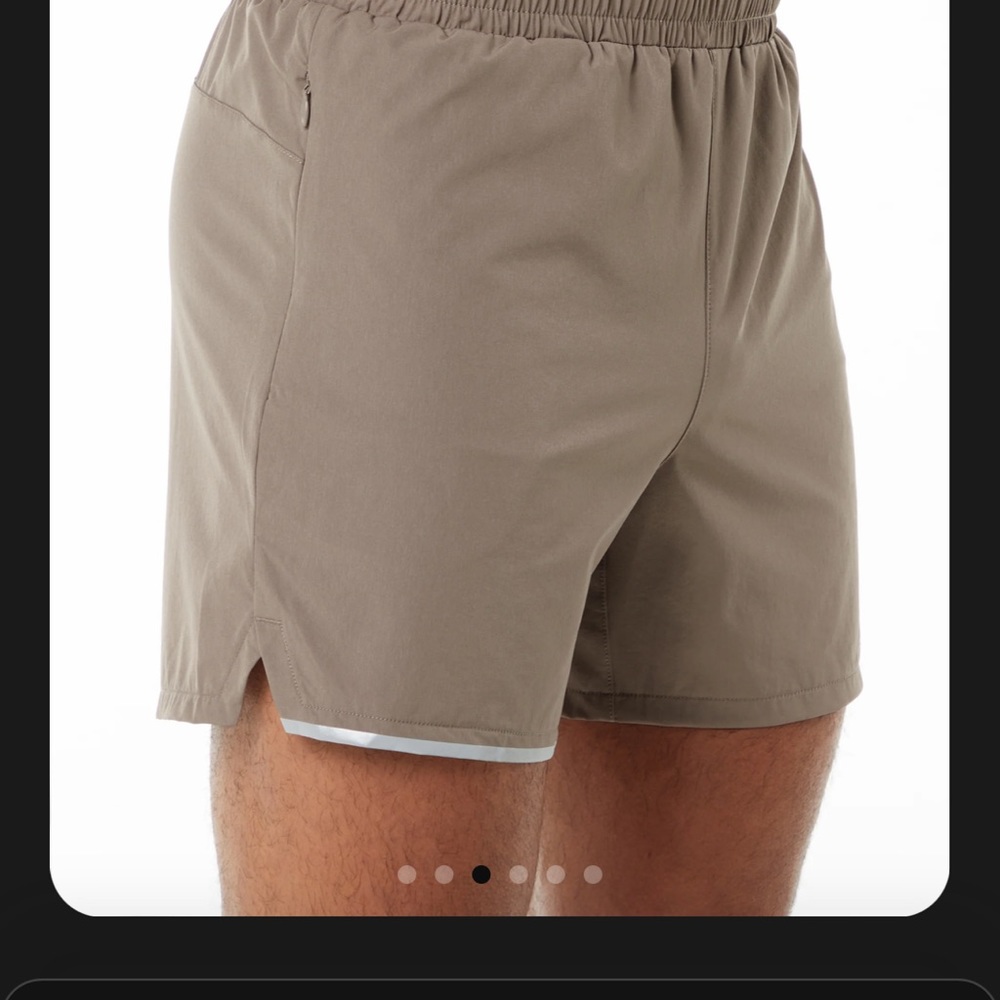 Alphalete Athletic short never worn. Size medium light brown